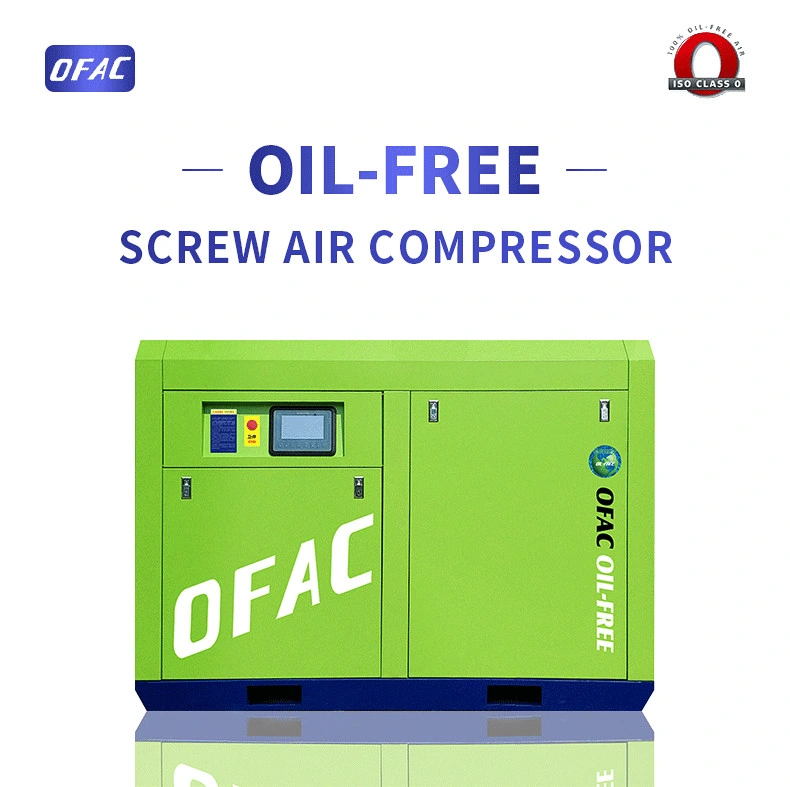 2023 Hot Ofac 22kw 30HP 8bar IP55 Direct Drive Oil-Free Screw Air Compressor for Industrial