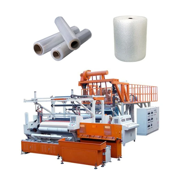 PVC Air Bubble Extrudeuse Cast Stretch Film Making Machine Etirable