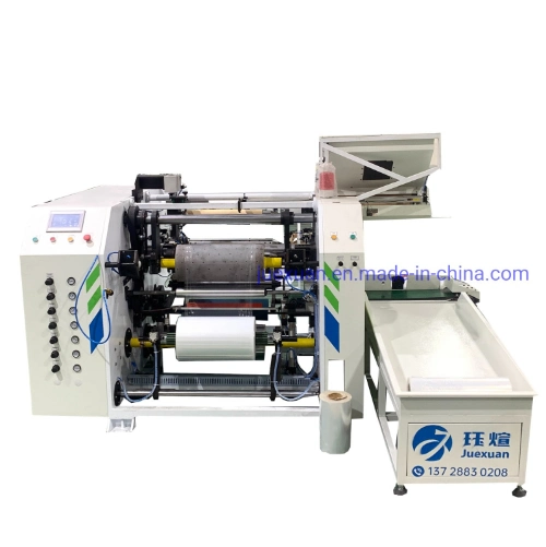 PE Stretch Film Rewinder POF PVA PVDC Pec Protective High Pressure PVC Wire Cling Film Rewinding Machinery